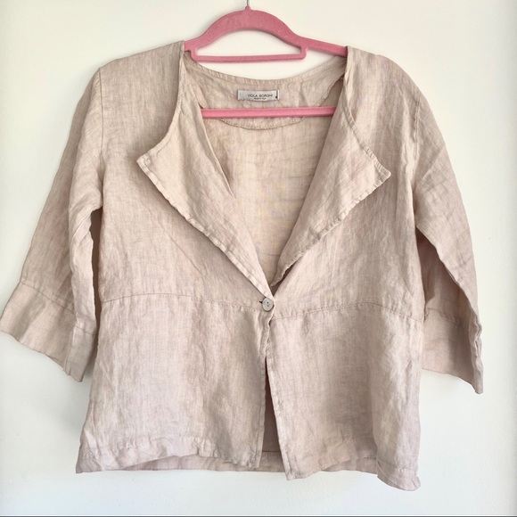 viola borghi Jackets & Blazers - Viola Borghi | 100% Linen Italian Jacket